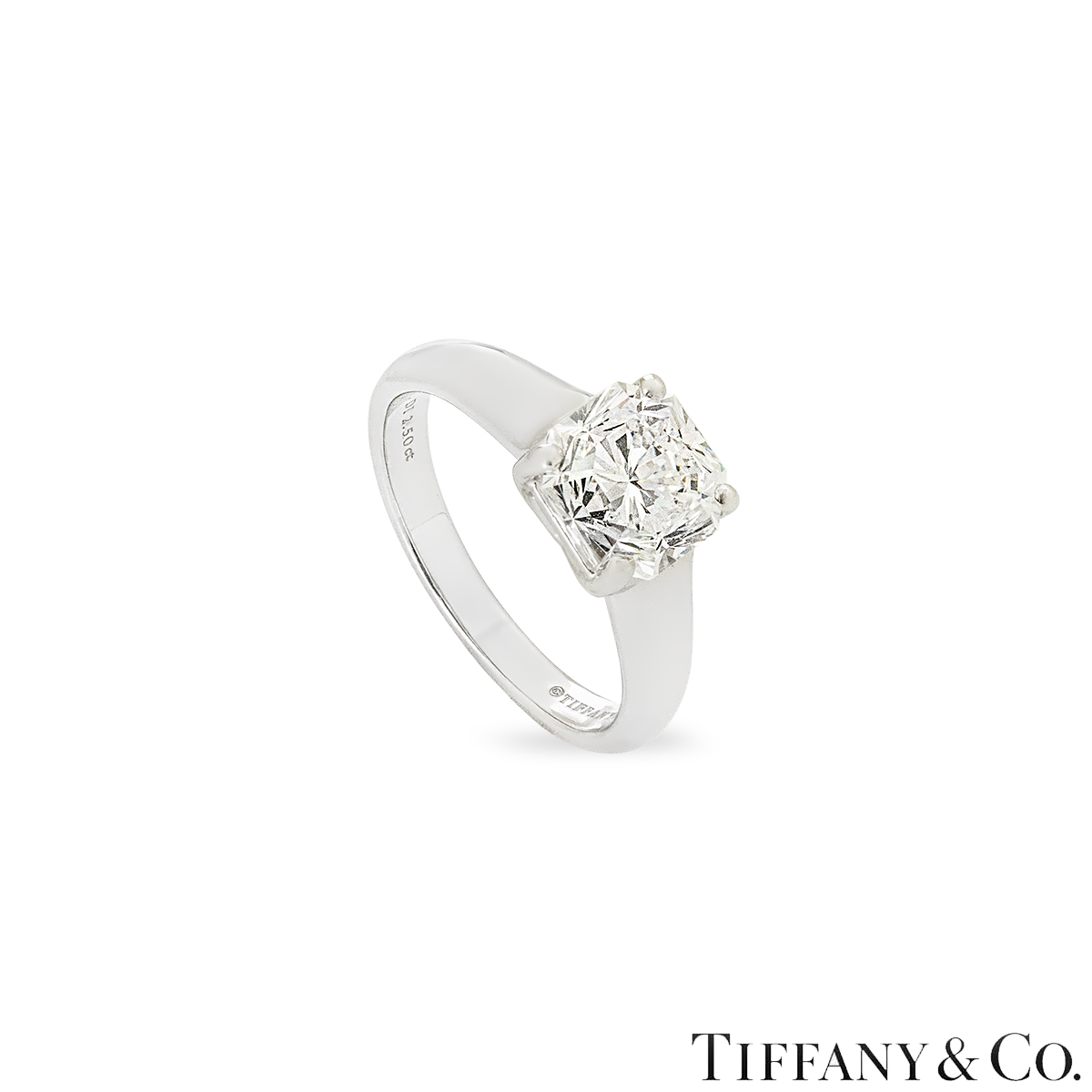 Tiffany & Co. Platinum Diamond Lucida Ring 2.50ct F/VS2 Tiffany & Co. Platinum Diamond Lucida Ring 2.50ct F/VS2